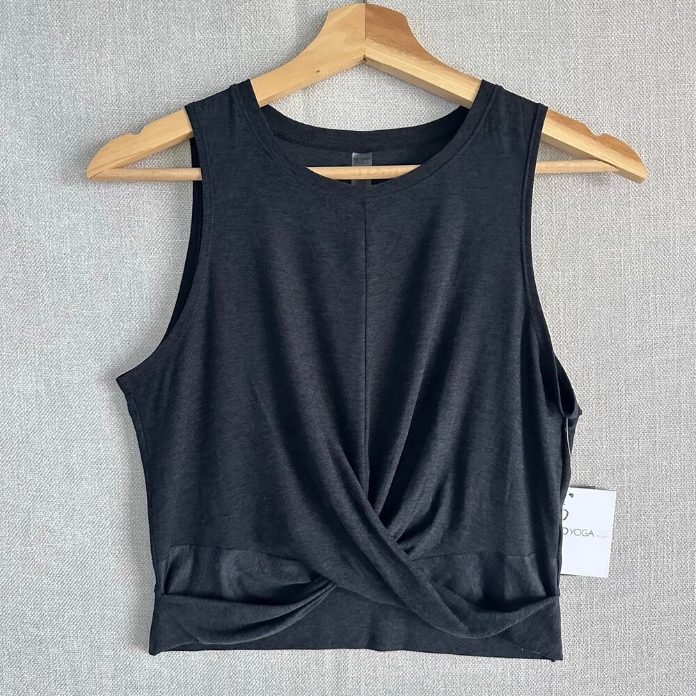 NWT Beyond Yoga Crop Top Workout Tank Spacedye Grey Size Medium
